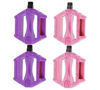 Toddmomy 2 Paires Pédales Garçon Fille Antidérapantes pour Garçon Fille Remplacement Facile pour Montagne et Tricycle Pédales Plastique Colorées Rose