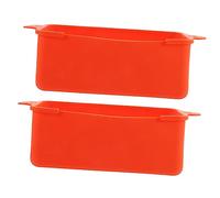 Toddmomy 2 Pièces Accessoires de Cuisine Douilles Silicone Réutilisables pour Attraper la Graisse pour Friteuses à Air et Plaques de Cuisson Fuites et Faciles à Nettoyer
