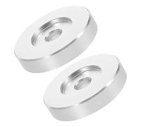 Toddmomy 2 pièces Adaptateur Vinyl Record Aluminium Centreur Tours pour Disques à Grand Conversion Antidérapante pour Platine