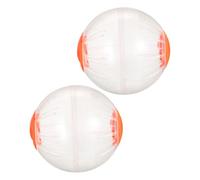 Toddmomy 2 Pièces Balle Exercice Hamster Transparente de Course Silencieux pour Petits Rongeurs Roue Activité Sécurisée et Spacieuse pour Hamster et Gerbille Lot
