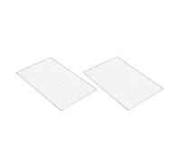 Toddmomy 2 Pièces Barbecue Grill Nets Inox Filet Carré Antiadhésif Portable pour Barbecue Extérieur et Pique et Pratique pour Amateurs de Grillades