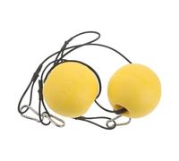 Toddmomy 2 Pièces Bouée D'amarrage Jaune en PVC pour Petit Yacht et Kayak avec Corde, Haute Visibilité et Prévention Déformation, Pêche