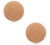 Toddmomy 2 Pièces Boule De Fascia De Yoga Cou Boules D'exercice Balle Flotter Massage Pour Masser Masseur De Tissus Profonds Boule De Yoga Ballon De Yoga Massant Liège