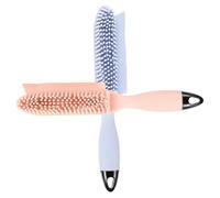 Toddmomy 2 pièces Brosse Silicone Multi-Fonction pour Animaux Peigne Doux Anti-Poils Morts pour Chiens et Chats Massage Ergonomique et Débourrage Kit Rose Pêche Bleu Brume