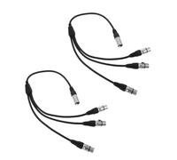 Toddmomy 2 Pièces Câble Audio Xlr Répartiteur Mâle vers Femelles Adaptateur Micro pour Enregistrement Stéréo Cordon Patch Audio Équilibré Gestion de Câbles Compacte