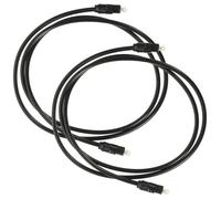 Toddmomy 2 pièces Câble Optique Audio Numérique pour Barre de Tv Fibre Optique Spdif Haute Fidélité Connecteur Plaqué Or Résistant et Flexible