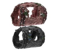 Toddmomy 2 Pièces Cachette Réservoir Décoration Artificielle Poisson Habitat Cachette Aquarium Décor Habitat Poisson Réservoir Aquarium Décorations Grotte Ornement