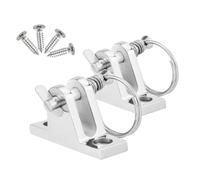 Toddmomy 2 Pièces Charnières INOX pour Bimini Top Bateau Base Concave Stable Pin Amovible Quincaillerie