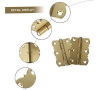 Toddmomy 2 pièces Charnières Laiton pour Pupitre de Piano Résistantes Corrosion et Solides Accessoires pour Pupitre et Table Pliante Doré
