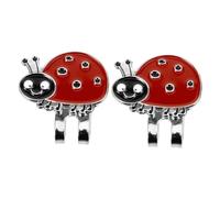 Toddmomy 2 Pièces Clip de Chapeau avec Marqueurs de Balles Lot de Accessoires Décoratifs et Durables pour Golfeurs Clip Magnétique Rouge pour Chapeaux et Ceintures