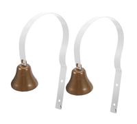 Toddmomy 2 Pièces Cloche Murale Vintage Métal pour Chien Entraînement Propreté et Communication Sonnette à Fixation Murale pour Chiots et Animaux de Compagnie