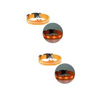 Toddmomy 2 Pièces Collier LED pour Chien avec Pendentif Circulaire 7 Couleurs Clignotantes Suivi De Votre Animal De Compagnie Sécurité Nocturne Taille XL