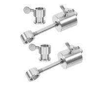 Toddmomy 2 Pièces Contrepoids Rôtisserie INOX pour Broche de Grill Électrique Poids Équilibrant Stable avec Manchon Rotatif Ajustable Accessoires Robustes pour Barbecue et Rôtissoire