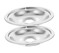Toddmomy 2 Pièces Couvre Brûleur Électrique Inoxydable Plaques de Cuisson Réutilisables pour Cuisine Accessoires de Protection Éclaboussures
