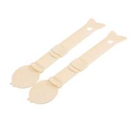 Toddmomy 2 Pièces cuillère à Manger pour Chat cuillère Demi-Tasse Boule de Nourriture pour Chien spatule de Nourriture pour Chat cuillère Chat mangeoire Scoop Abdos Beige