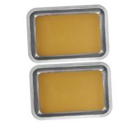 Toddmomy 2 Pièces Dissection Tray Acier Inoxydable avec Revêtement Cire Pan de Dissection Réutilisable pour Laboratoire Éducation et Expérimentation