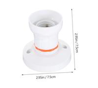 Toddmomy 2 pièces Douille Porte-ampoule Double Usage Support Plafond Résistant Haute Température Base Lampes à Vis et Baïonnette Polyvalente Installation Facile pour Éclairage Domestique