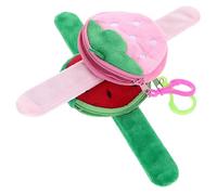 Toddmomy 2 Pièces Dragonne à Anneau Pop Toi Enfant Filles Fruit Fraise Première Remercier Bracelet Groupe Pour Enveloppé Mignon Poignet Bande De Claque Peluche