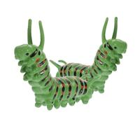 Toddmomy 2 pièces Figurines de Chenilles Réalistes Plastique Jouets Farces Halloween Décoration Petite Chenille Artificielle pour Garçon Fille et Jardin