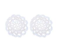 Toddmomy 2 Pièces Filet à Cheveux Bleu en Résine Fait Main avec Cristaux pour Chignon Élégant, Accessoire pour Danseuses et Patineuses, Maintien et Style Sophistiqué