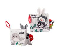 Toddmomy 2 Pièces Garçon Fille Bain Éducatifs Sensoriaux pour Développement Visuel an