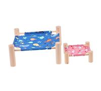 Toddmomy 2 Pièces Hamac pour Animaux Lit Suspendu Respirant pour Chat et Chien Design Cartoon et Pratique pour Aménager Votre