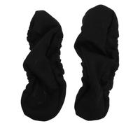 Toddmomy 2 Pièces Housse D'accoudoir pour Chaise de Bureau en Tissu Noir | Élastique et Amovible, Ajustement Précis, Protection Douce, pour Accoudoir de Chaise Ordinateur et Gaming