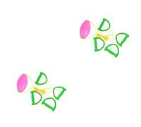 Toddmomy 2 pièces Jeu de Balles à Tirer pour Garçon Fille Plastique Écologique Balle pour Activités Intérieures et Extérieures Jeu Familial Couleurs Aléatoires Dès Ans Couleur Aléatoire