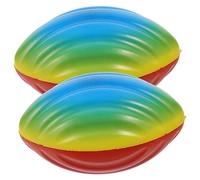 Toddmomy 2 Pièces Jouet Balles De Rugby Mini Ballons De Plage Balles De Sport en Mousse Jouets Dextérieur Mini-Ballon De Rugby Éponge Mini-Jouets PU Enfant Majeur Petit Ballon De Football