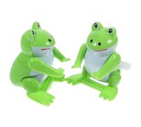 Toddmomy 2 Pièces Jouets Mécaniques Sauteurs Lot Remonter Amphibien Animal Jouet Mécanique pour Garçon Fille sans Pile
