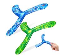 Toddmomy 2 pièces Jouets Volants Amusants pour Garçon Fille Lot de Forme à Trois Poignées Faciles à Lancer Attraper pour Jeux Extérieurs