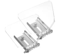 Toddmomy 2 Pièces Kit de Protection Oculaire pour Meuleuse de Banc Bouclier en Acier Inoxydable, Visière Résistante la Corrosion, Fixation Stable, Compatible pour Atelier