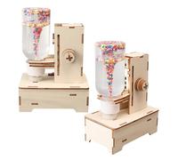 Toddmomy 2 Pièces Kit Montessori Stem Simulateur Manuel de Tornade Bois Éducatif Steam pour Garçon Fille Apprentissage Interactif Météo et Physique Projet Scolaire Pratique 2pcs