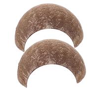 Toddmomy 2 Pièces Lot de Abris pour Reptiles Coquille Naturelle Cachette Décorative pour Tortue Et Lézard Abri Portable pour Aquarium