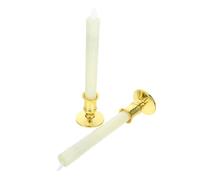 Toddmomy 2 pièces Lot de Bougies LED à Piles Décoratives avec Base Flamme Vacillante Réaliste Éclairage Chaleureux pour Décoration Intérieure Fêtes Mariages et Ambiance Cosy