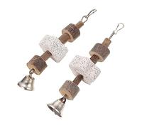 Toddmomy 2 pièces Mâcher pour Hamster et Lapin Pierre à Ronger Naturelle pour Soins Dentaires Lot de Matériau Sûr sans Odeur Adapté Aux Petits Animaux pour Limer Dents Molaires et