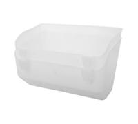 Toddmomy 2 Pièces Mangeoire Suspendue Plastique pour Volaille Abreuvoir et Distributeur de Nourriture pour Poules et Oiseaux Installation Facile Suspension Design Profond pour Éviter