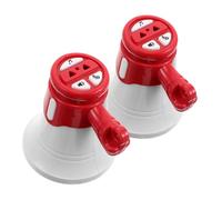 Toddmomy 2 Pièces Mégaphone Mini pour Garçon Fille Clé Porte Horn avec Clair Haut Parleur Portable pour Projets DIY Étiquettes de Sac à Anniversaire