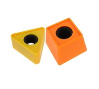 Toddmomy 2 Pièces Microphone Holder Interview Flags For Triangle And Trapezoid Shape Logo Accessories Role Playing Props For Communication And Storytelling Skills