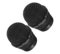 Toddmomy 2 Pièces Microphone Metal Remplacement Tête Sphérique Éclaboussures pour Ktv Studio Fixation Stable et Amélioration Audio