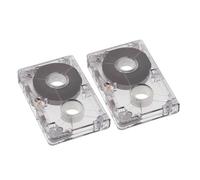 Toddmomy 2 pièces Mini Cassette Audio Vierge Bandes Audio Claires pour Enregistreur Interview MC- Compatible Musique Discours et Projets DIY