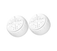 Toddmomy 2 pièces Mini Machine à Laver Portable avec Turbine Automatique Aspiration par Ventouse Alimentation USB pour Sous-vêtements Jeans et Petits Vêtements pour Voyage Appartement et