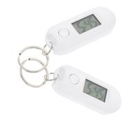 Toddmomy 2 Pièces Montre Électronique Étudiante avec Porte Clés Montre Suspendue Digitale Silencieuse Pratique pour Examen Blanches