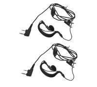 Toddmomy 2 pièces Oreillette Tour Oreille Intercom Écouteur Fil avec Microphone Antibruit pour Radio Confortable et Sécurité et Environnements Bruyants