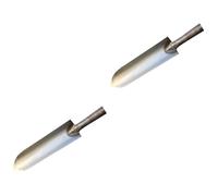 Toddmomy 2 Pièces Pelle de Jardinage Acier Durable pour Transplantation Outil de Creusage Long et Robuste pour Enlever et Aérer pour Jardinage Plantation