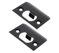 Toddmomy 2 pièces Plaque de Gâche D-type Acier Inoxydable Ouverture Large Résistante et Sécurisée Facile à Installer pour Serrure de Porte Verrou Deadbolt