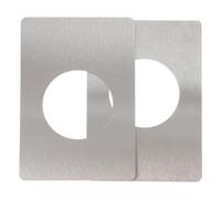 Toddmomy 2 pièces Plaque de Renfort pour Porte Acier Inoxydable Couverture Serrure Kit Réparation Verrou Installation Simple et Adhérence Forte pour Porte Entrée