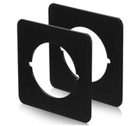 Toddmomy 2 pièces Plaques de Réparation Acier Inoxydable Plaques de Fixation pour Serrure à Pêne Renfort de Trou de Poignée de Porte Intérieur Fixations Robustes pour Réparation et