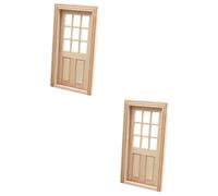 Toddmomy 2 Pièces Porte Miniature pour Maison de Poupée Accessoire Tiny House Décoration Chic et Unique Miniature