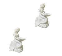 Toddmomy 2 Pièces Présentoir Résine Blanc pour Décoration Intérieure Support Stable et pour Boule Base Ornementale pour Salon et Bureau